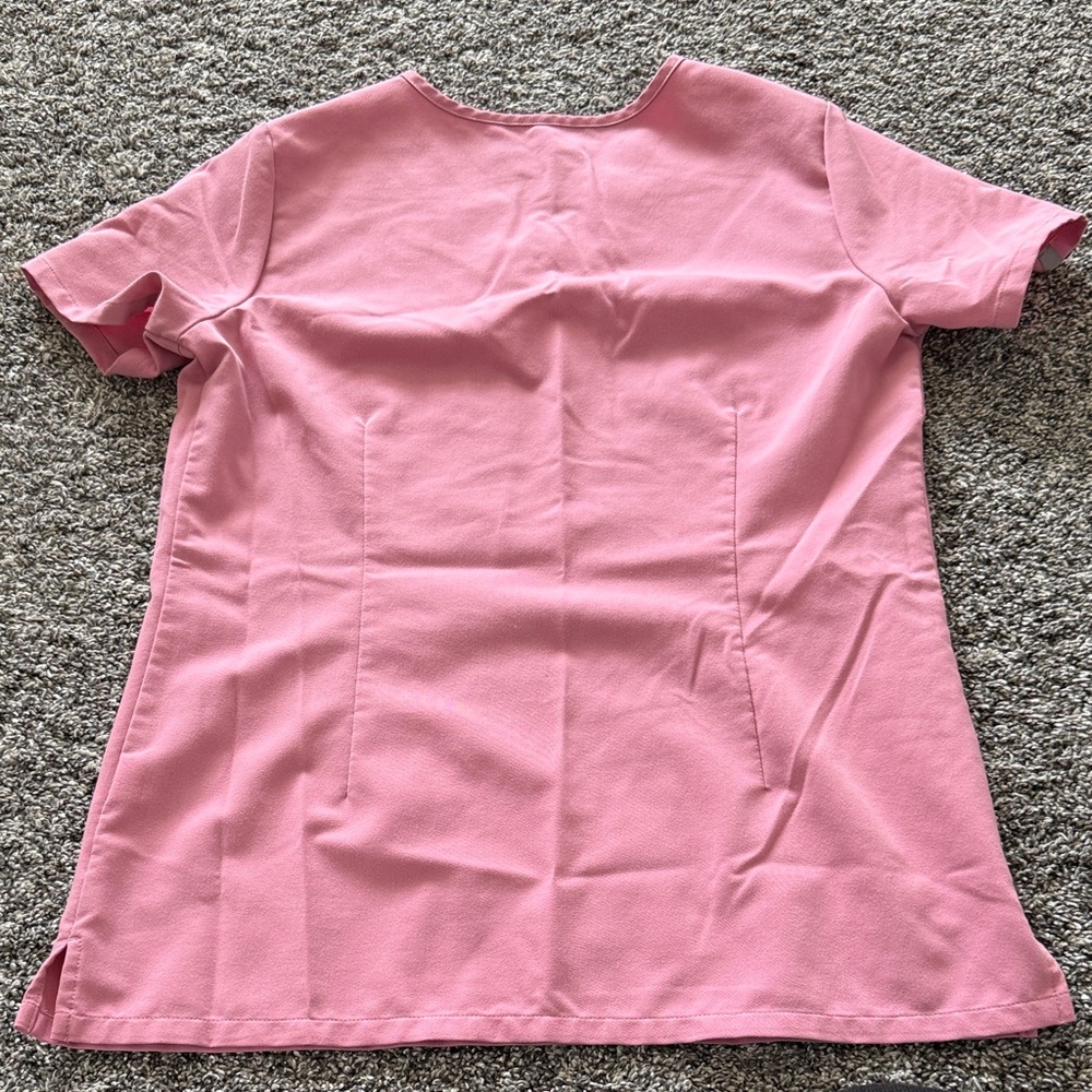 Figs chalk pink V-Neck Scrub Top size xsmall and bottoms size small straight fit - Picture 3 of 5